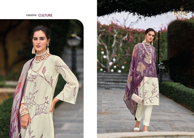 Senisa By Rang Heavy Digital Printed Lawn Cotton Dress Material Wholesale Clothing Suppliers In india